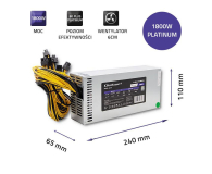 Qoltec PCI-E Smart 1800W 80 Plus Platinum - 728982 - zdjęcie 4